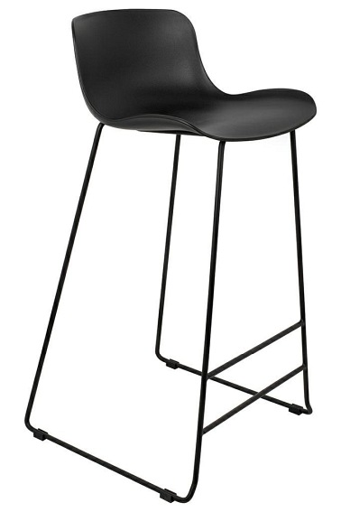 Krzesło Barowe Coma 52x50x95 Czarny