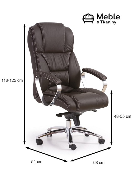 Fotel Gabinetowy FOSTER Ciemny Brąz