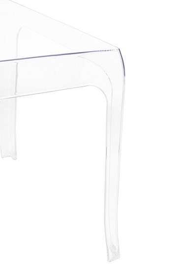 Stolik GHOST 42x42 Transparentny/Poliwęglan