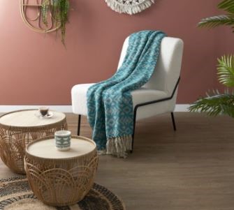 Narzuta na Łóżko VANIR Niebieska 150x200cm