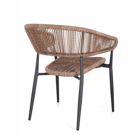 Krzesło Ogrodowe ALGAIDA Brązowy