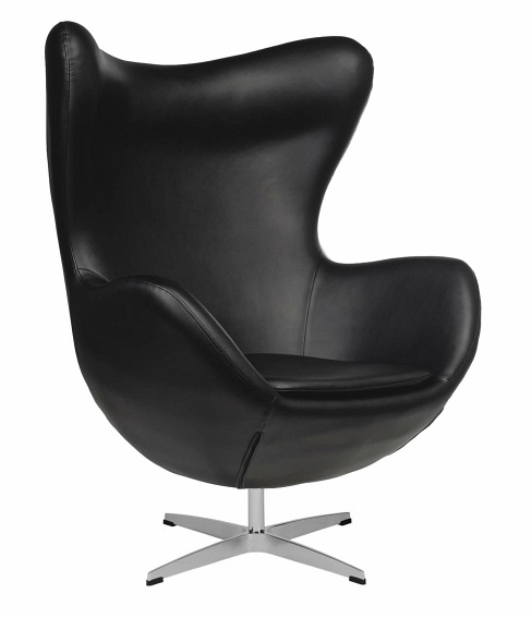Fotel Jajo 66x78x106 Czarna Skóra Premium 06