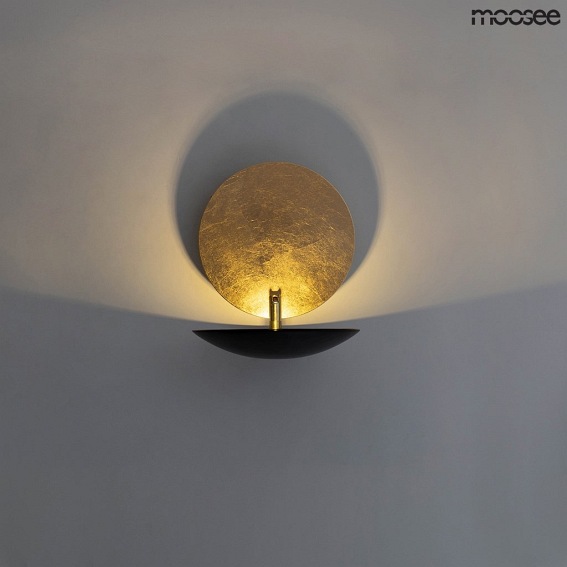 Lampa Ścienna ECLISE Złoty/Czarny