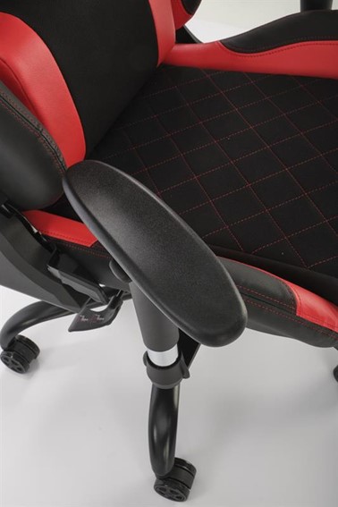 Fotel Gamingowy Obrotowy DRAKE Czarny/Czerwony