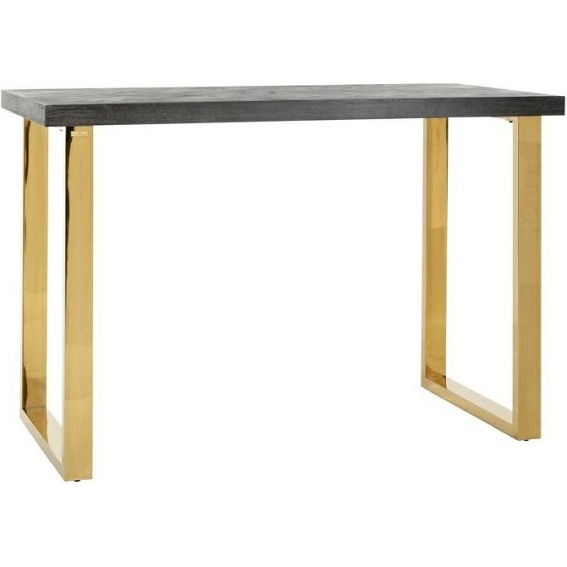 Stół BLACKBONE GOLD 160x80 Czarny/Złoty