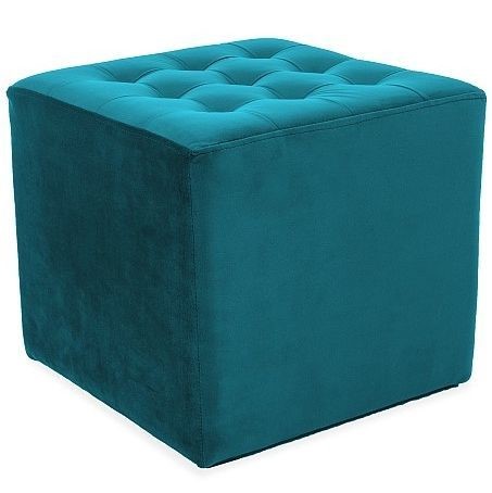 Puf LORI Velvet Turkus Bluvel 85