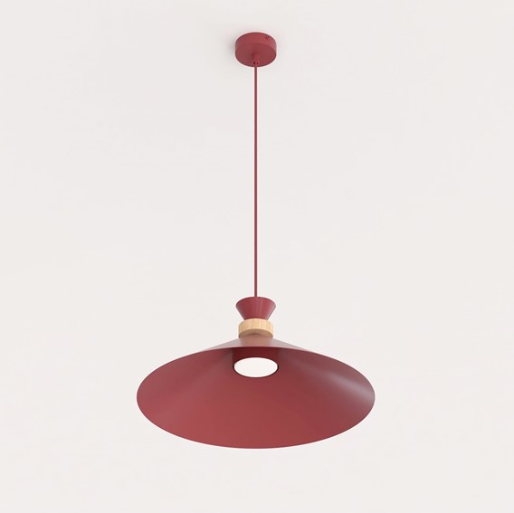 Lampa Wisząca OLIVO 1M Burgundowy