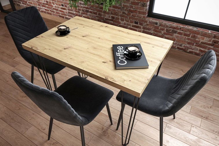 Stół ST(B)-FX 67x101 III Dąb Artisan/Czarny