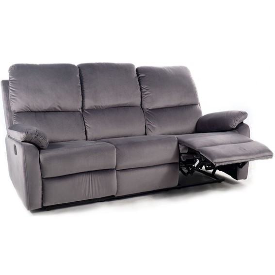 Sofa Rozkładana SPENCER 3 Velvet Szary Bluvel 14