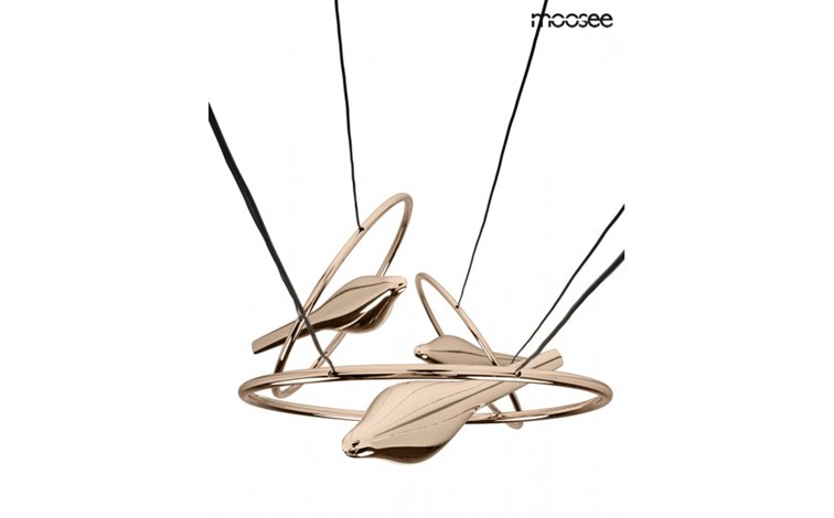 Lampa Wisząca BIRD DISC Złoty/Biały