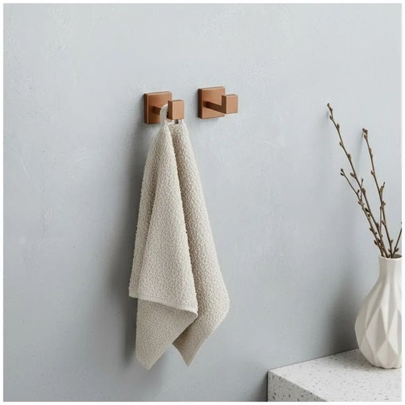 Komplet Wieszaków Łazienkowych RIO Miedź Szczotkowany