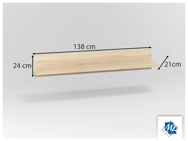 Półka CASTEL 16 Sonoma/Truflowy