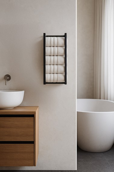 Wieszak Łazienkowy KS-48 TOWEL Czarny