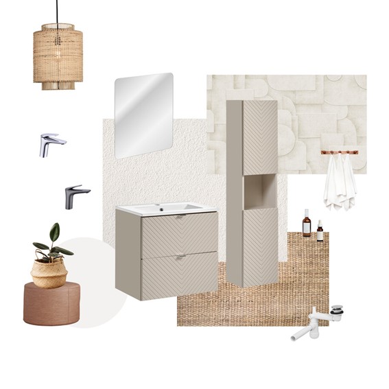 Zestaw Meblowy DOMI 60cm Kaszmirowy Mat