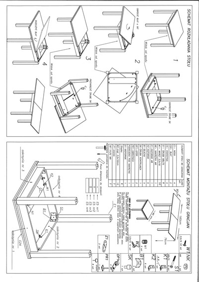 Stół Rozkładany GRACJAN (80-160)x80 Biały