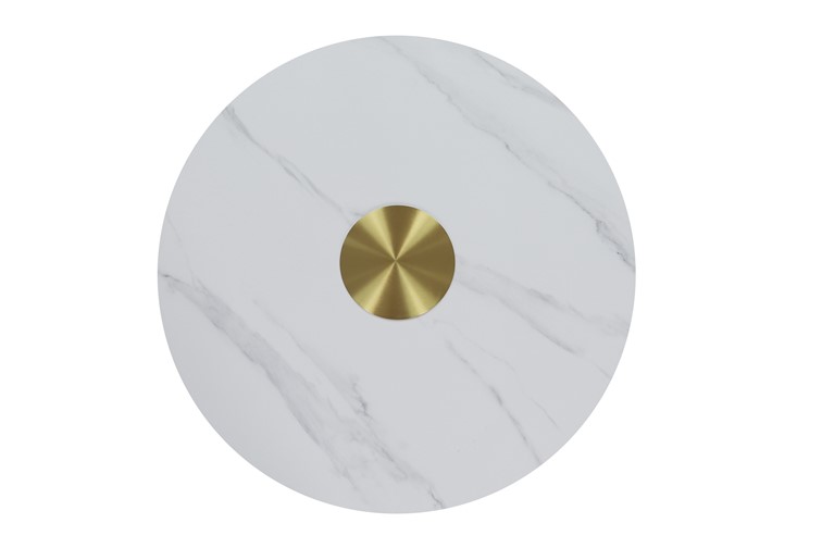 Stolik MODIG M72 fi80 Biały/Złoty