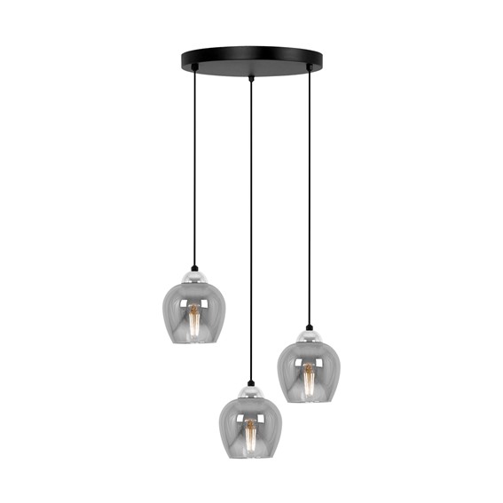 Lampa Wisząca NIRA K-5611 Czarny/Chrom