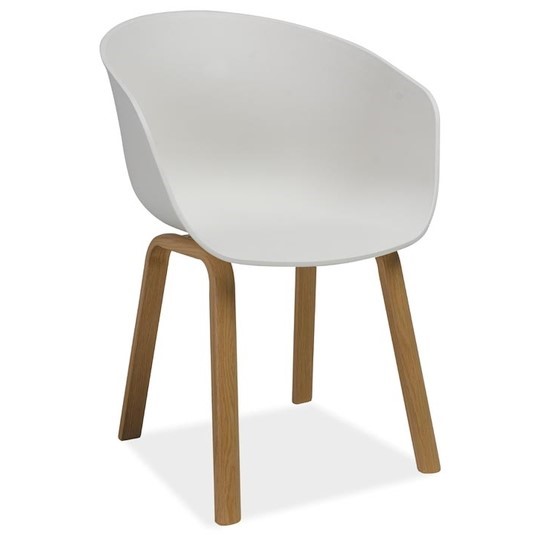 Krzesło EGO Dąb/Biały