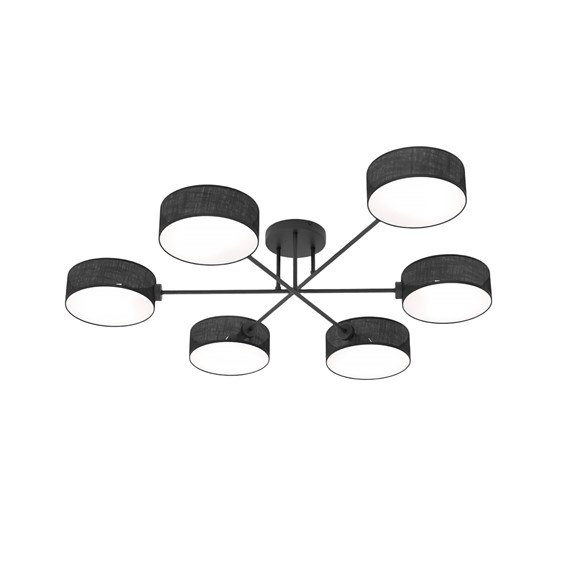 Lampa Sufitowa MAGA 6 Czarny