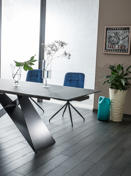 Stół Rozkładany WESTIN I (160-240)x90 Czarny/Czarny