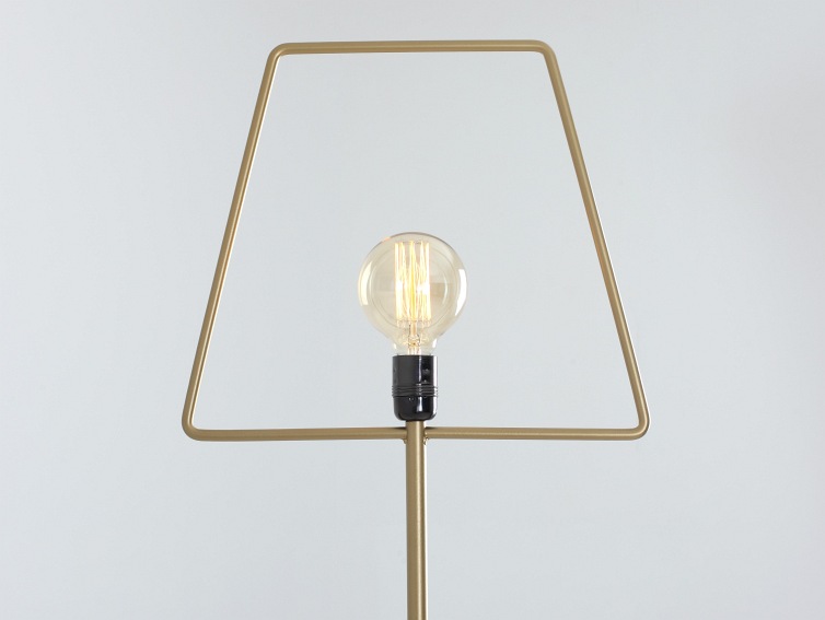 Lampa Podłogowa Firkant Floor 38x177 Złoty