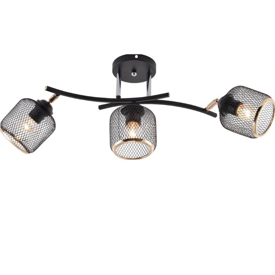 Żyrandol HORTENSJO 3 Czarny