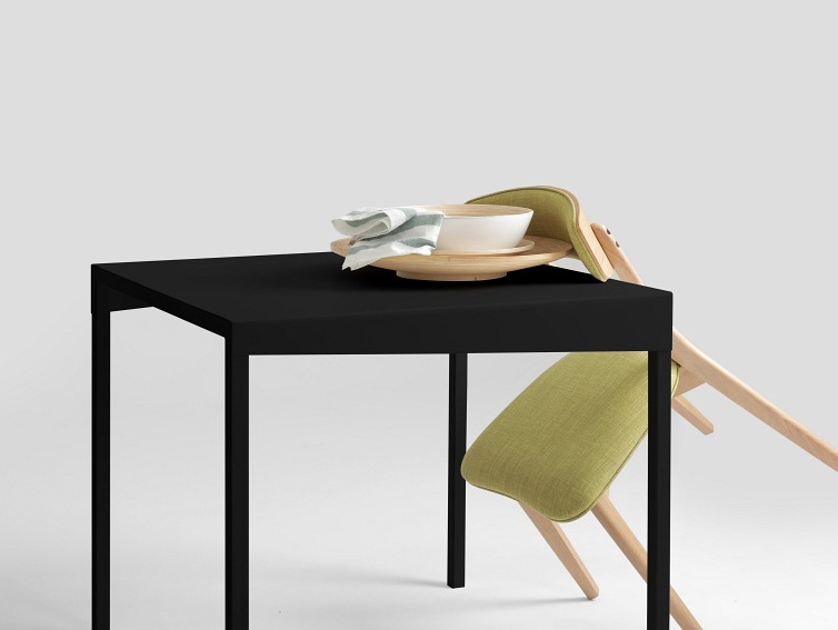 Stół Jadalniany Obroos Metal 80x80 Czarny