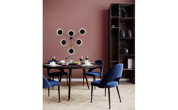 Lampa Ścienna SHADOW 6 Czarny