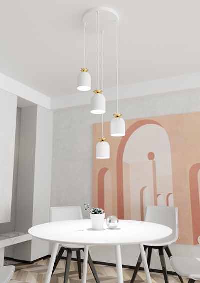 Lampa Wisząca TARGET PREMIUM 4 Biały