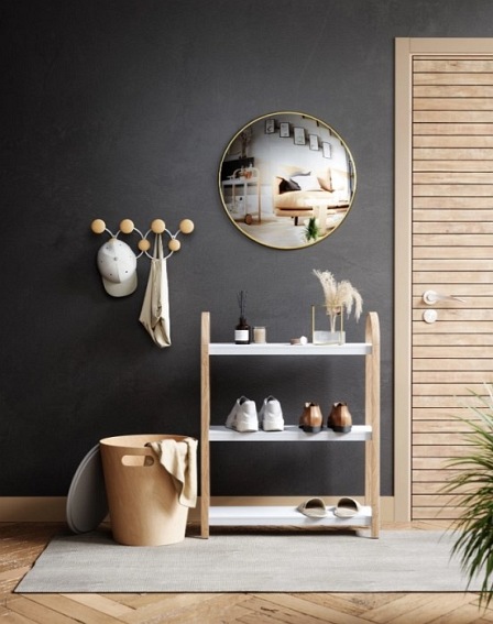 Półka Wolnostojąca BELLWOOD Biały/Naturalny