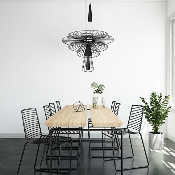 Lampa Wisząca SESTO Czarny