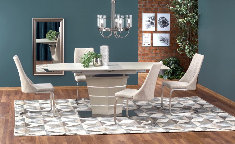 Stół Rozkładany SORENTO (180-140)x80 Beżowy Mat