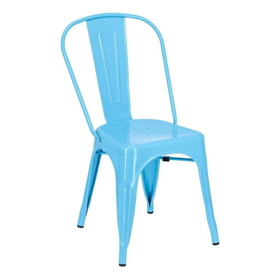Krzesło PARIS Inspirowany Tolix Niebieski