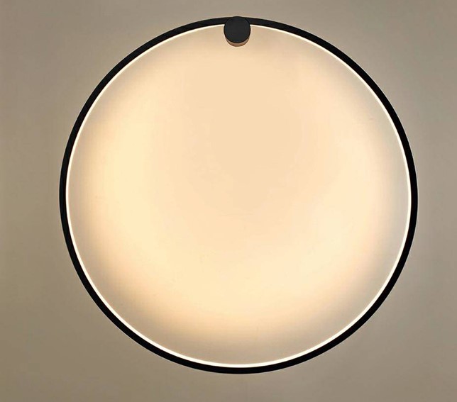 Lampa Ścienna HOOP 80 Czarny