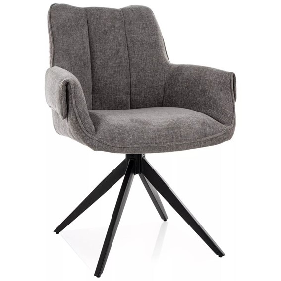 Krzesło GIO Szary/Czarny Mat