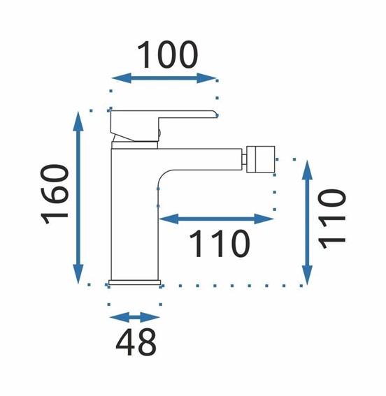 Bateria Bidetowa BLOOM Biały/Złoty