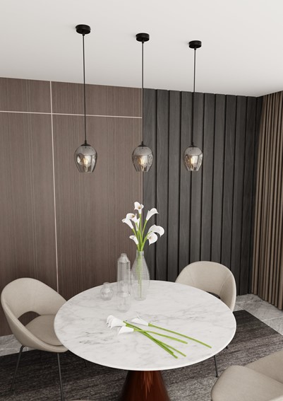 Lampa Wisząca ISTAR 1 Czarny/Grafitowy