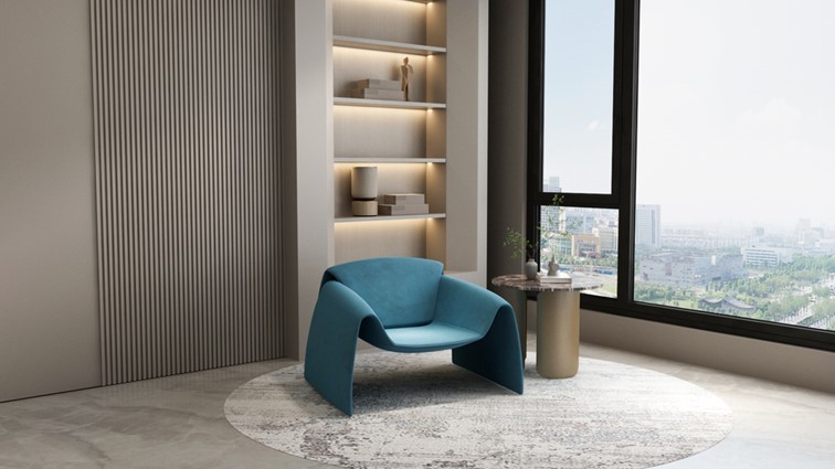 Stolik MODIG M81 fi60 Złoty/Brązowy