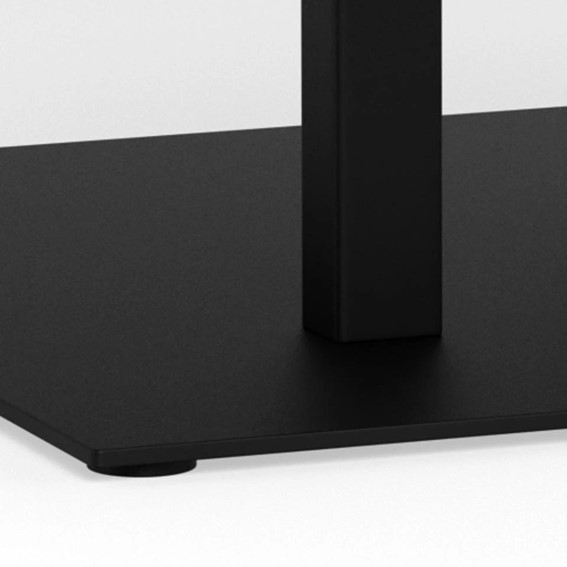 Stół CARBALLO 122x70 Szary/Czarny