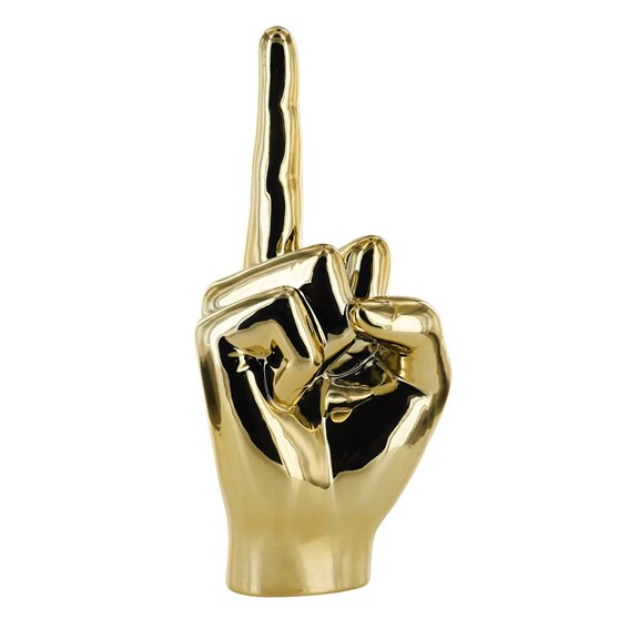 Dekoracja/Figurka DŁOŃ 1 Palec Złoty
