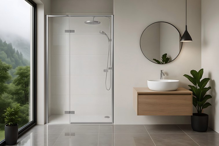 Drzwi Prysznicowe ATLAS 100 L Chrom