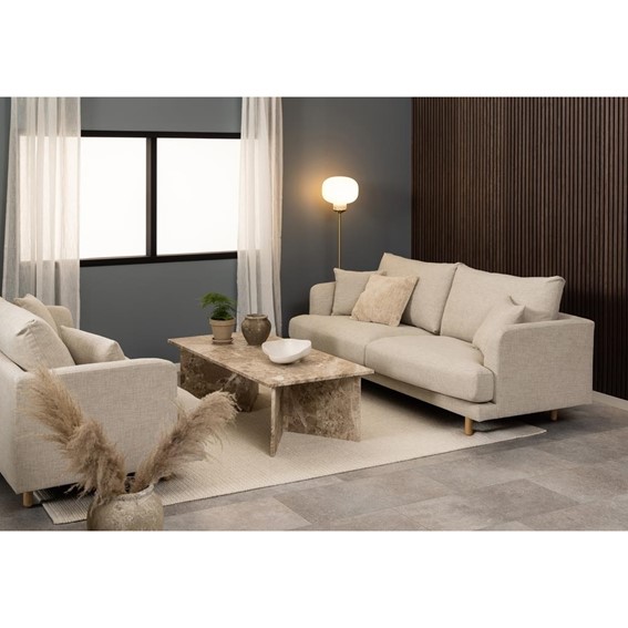 Stolik Kawowy VEGA Prostokątny Beżowy