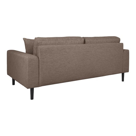Sofa LIDO 2,5 Brązowy/Czarny