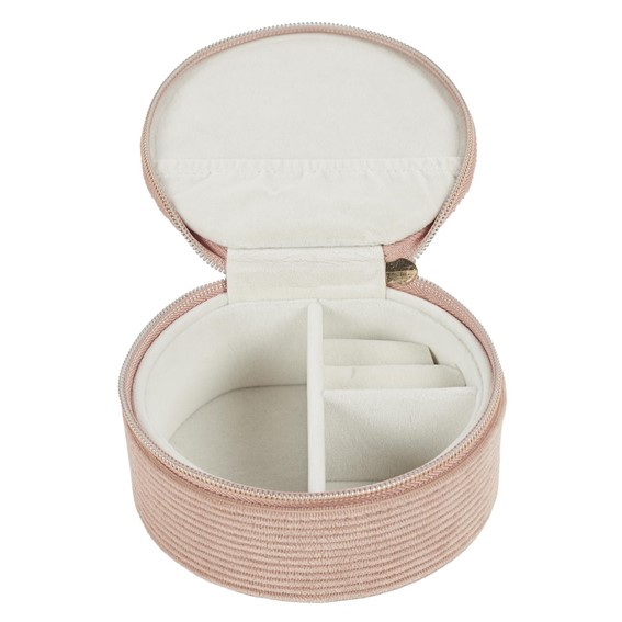 Szkatułka Sztruksowa VELO Różowy