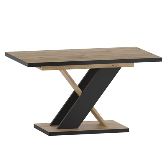 Stół Rozkładany ST16-FX (138-208)x85 Dąb Wotan/Czarny