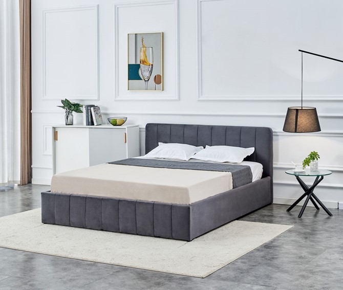 Łóżko Tapicerowane LT1-FX 160x200 Szary