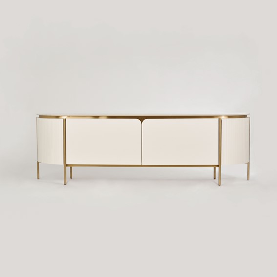 Komoda RTV STILIG ST120 Beż/Złoty