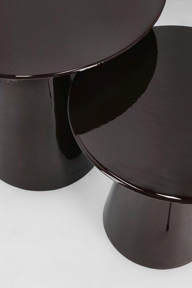 Zestaw Stolików Kawowych SALEMA Czarny