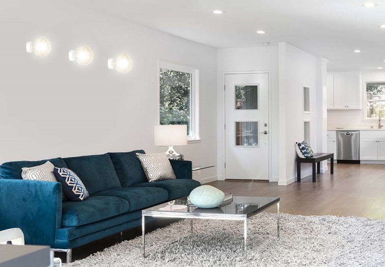 Kinkiet ROSSI K1 Biały/Miodowy