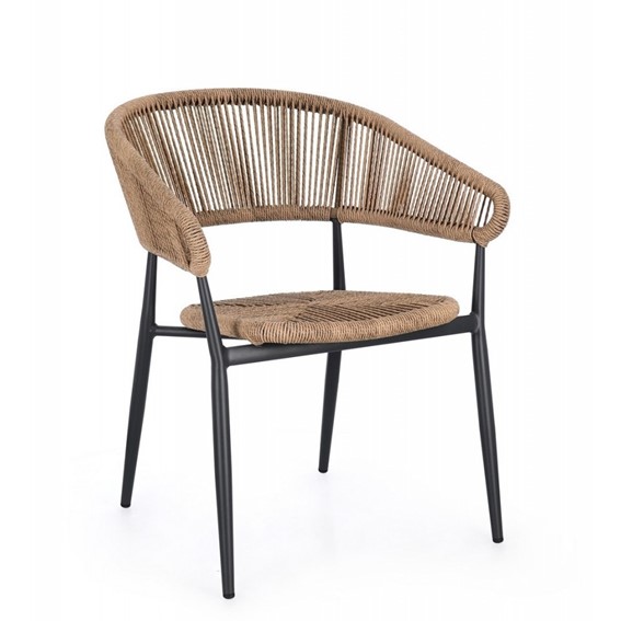 Krzesło Ogrodowe ALGAIDA Brązowy